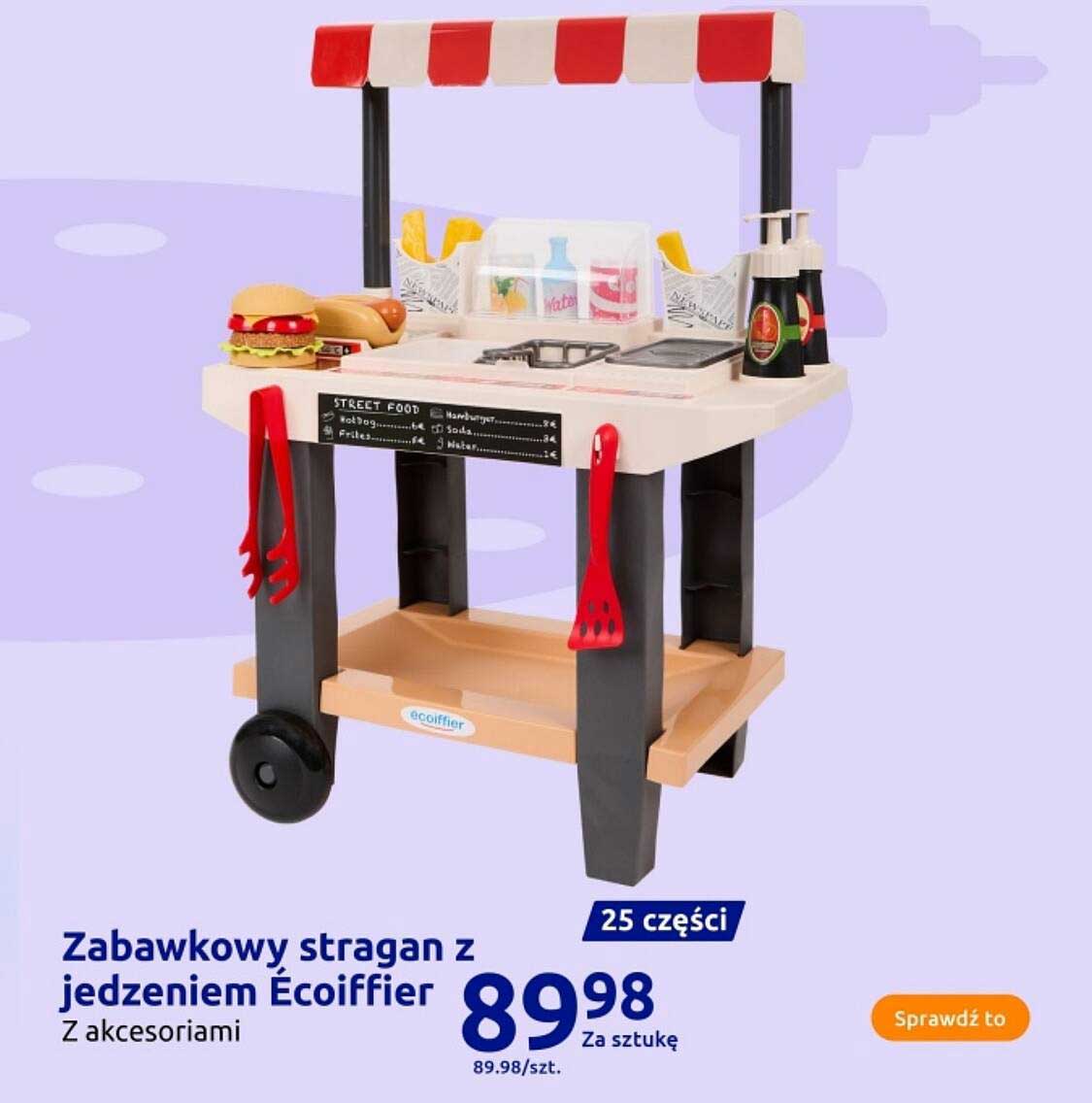 Zabawkowy stragan z jedzeniem Écoiffier