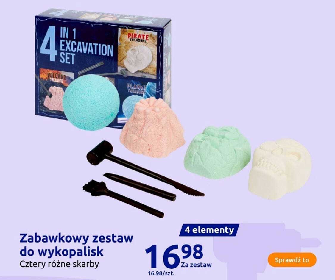 Zabawkowy zestaw do wykopalisk