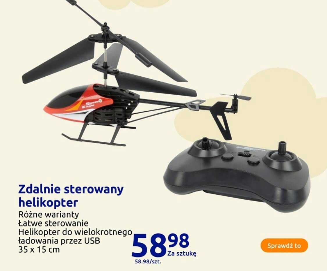 Zdalnie sterowany helikopter