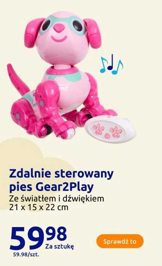 Zdalnie sterowany pies Gear2Play