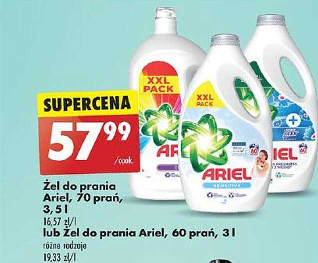 Żel do prania Ariel, 70 prań, 3,5 l