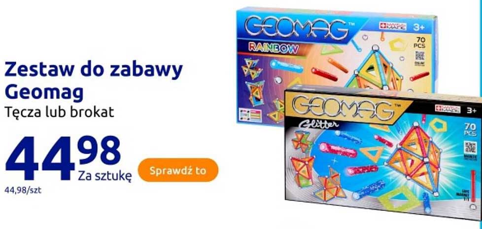 Zestaw do zabawy Geomag Tęcza lub brokat