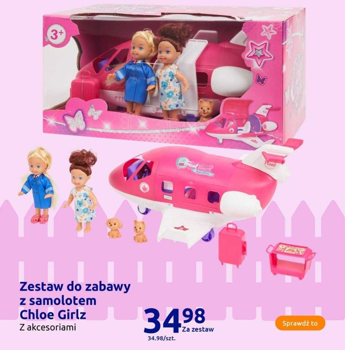 Zestaw do zabawy z samolotem Chloe Girlz