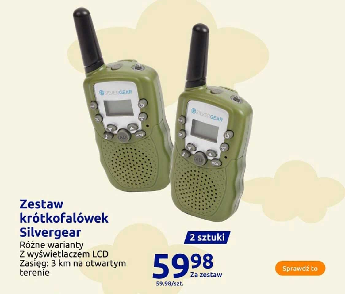 Zestaw krótkofalówek Silvergear