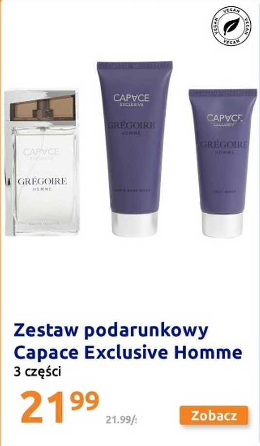 Zestaw podarunkowy Capace Exclusive Homme 3 częściści