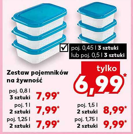 Zestaw pojemników na żywność