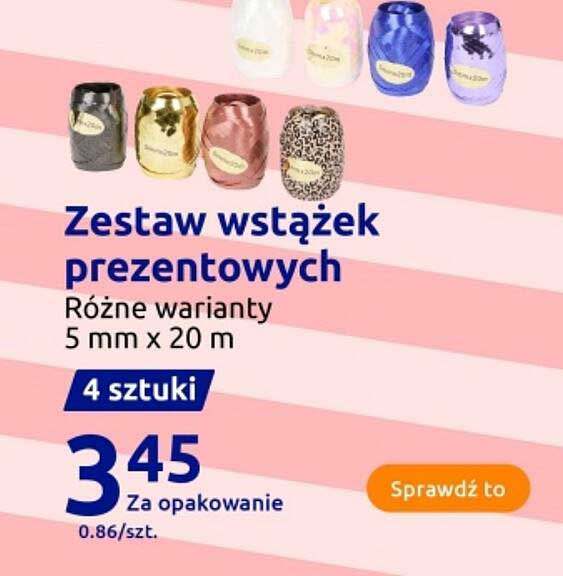 Zestaw wstążek prezentowych