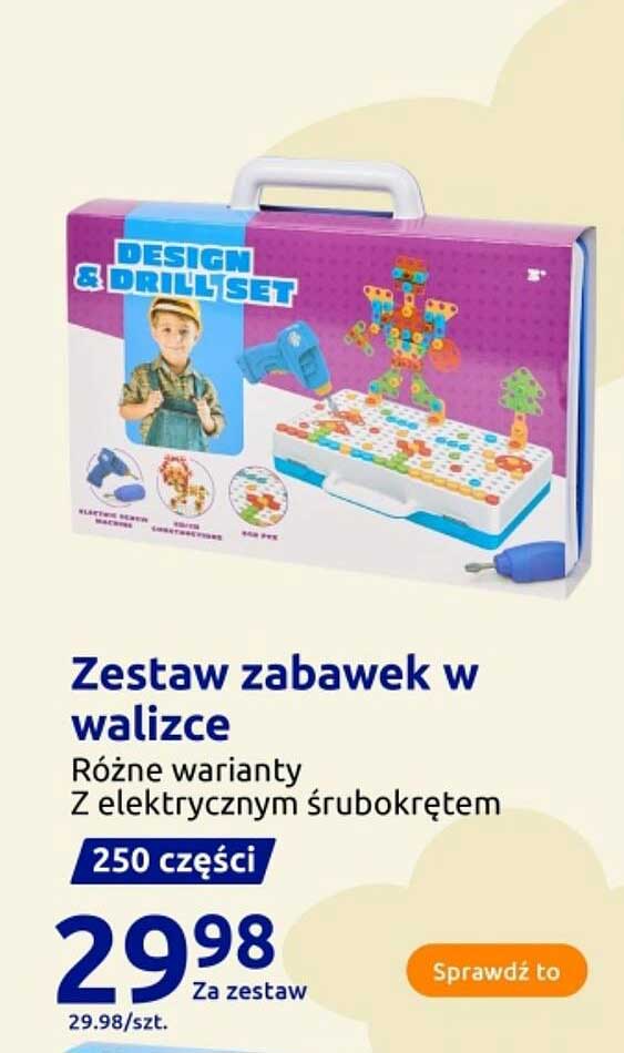 Zestaw zabawek w walizce