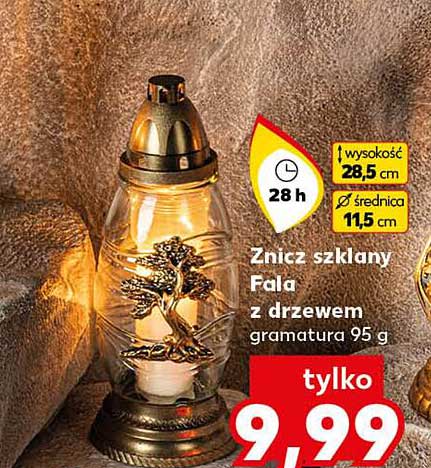 Żnicz szklany Fala z drewnem