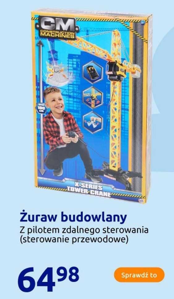 Żuraw budowlany Z pilotem zdalnego sterowania (sterowanie przewodowe)