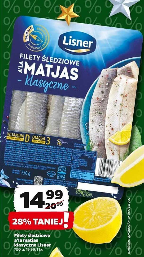 Filety śledziowe a'la matjas klasyczne Lisner