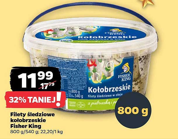Filety śledziowe kołobrzeskie Fisher King