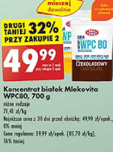 Koniaktr białek Mlekovita WPC80, 700 g