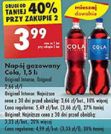 Napój gazowany Cola, 1,5 l