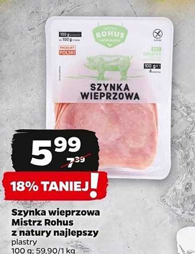 Szynka wieprzowa Mistrz Rohus z natury najlepszy
