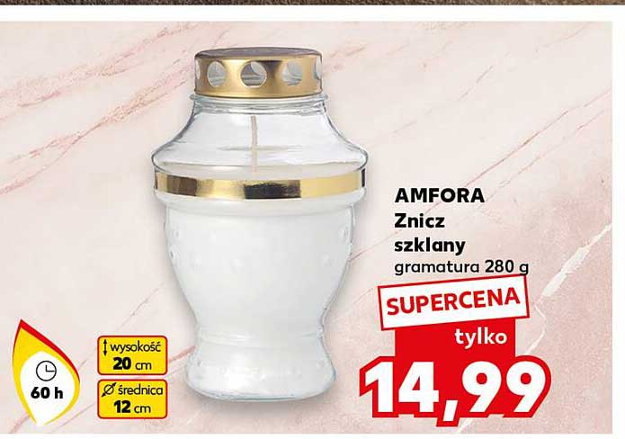 AMFORA Znicz szklany