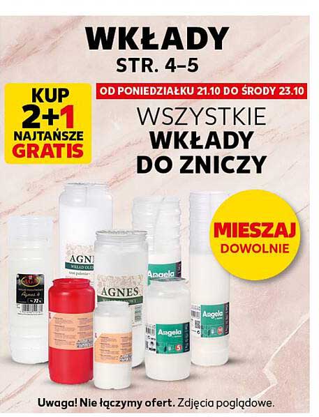 WSZYSTKIE WKŁADY DO ZNICZY