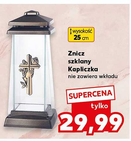 Znicz szklany Kapliczka