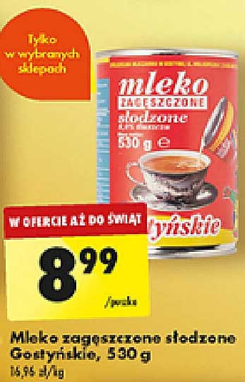Mleko zagęszczone słodzone Gościnne, 530 g