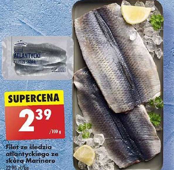 Filet ze śledzia atlantyckiego ze skórą Marimero