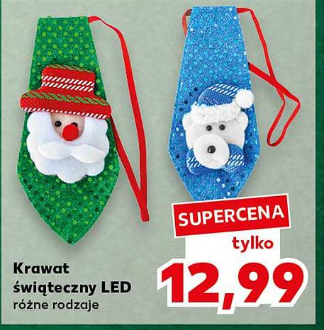 Krawat świąteczny LED