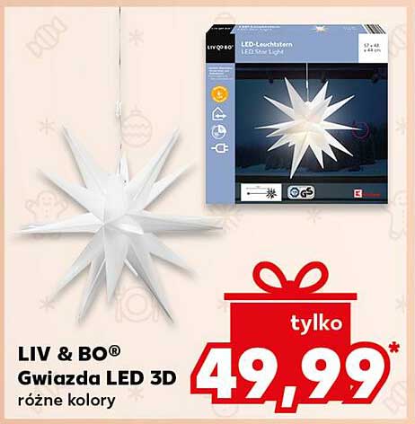 LIV & BO® Gwiazda LED 3D