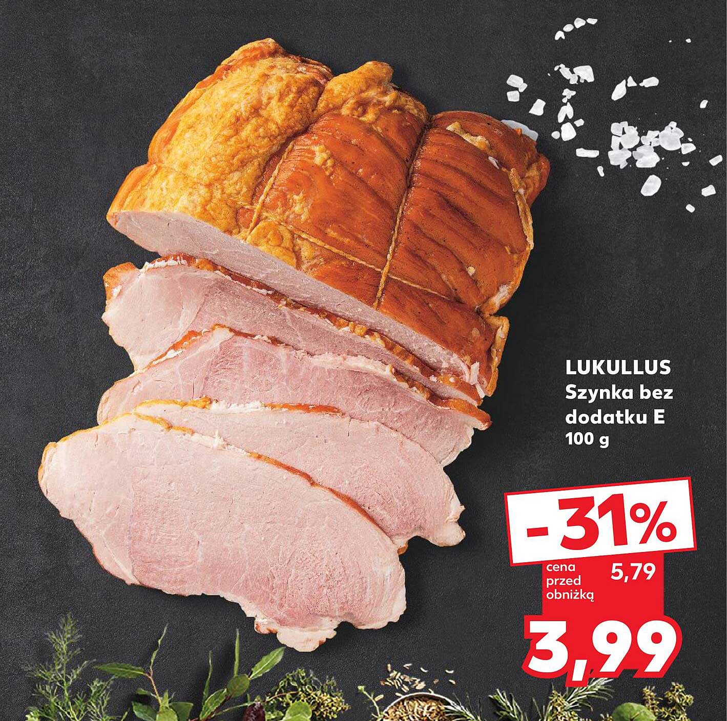 LUKULLUS Szynka bez dodatku E 100 g