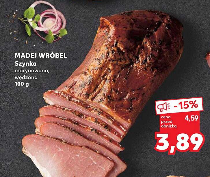 MADEJ WRÓBEL Szynka marynowana, wędzona