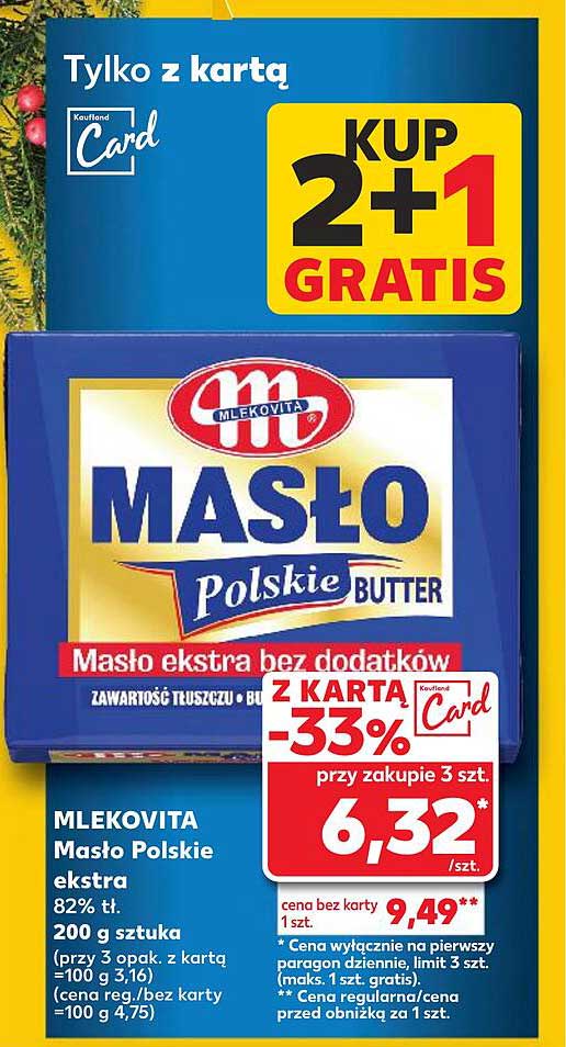 MLEKOVITA Masło Polskie ekstra 82% tł.