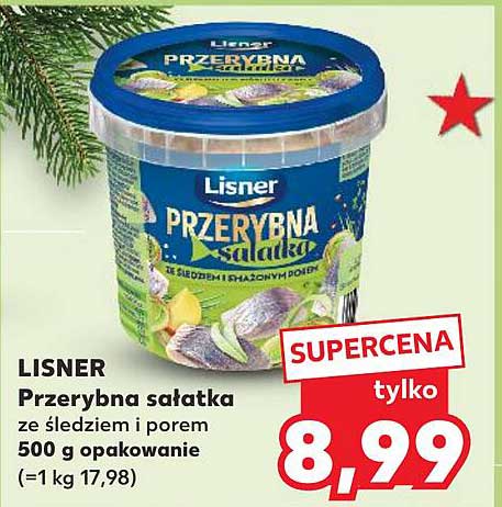 Przerybna sałatka ze śledziem i porem