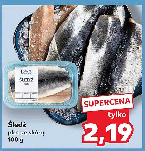 Śledź płat ze skórą