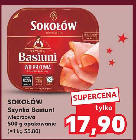 SOKOŁÓW Szynka Basiuni wieprzowa