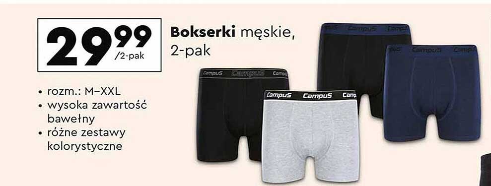 Bokserki męskie, 2-pak