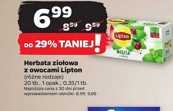 Herbata ziołowa z owocami Lipton