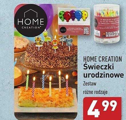 HOME CREATION Świeczki urodzinowe Zestaw