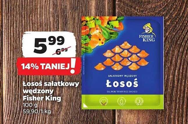 Łosoś sałatkowy wędzony Fisher King