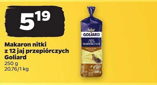 Makaron nitki z 12 jaj przepiórczych Goliard