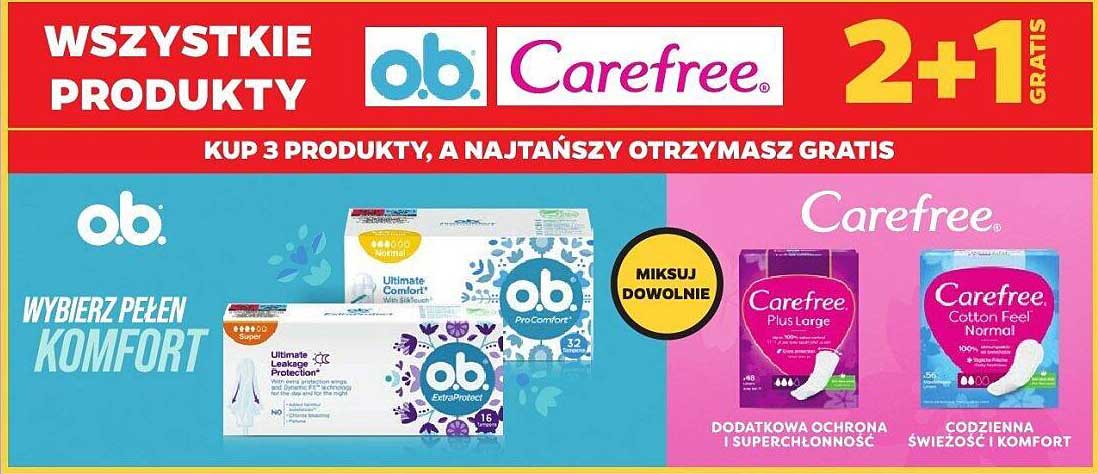 ob. Carefree 2+1 GRATIS