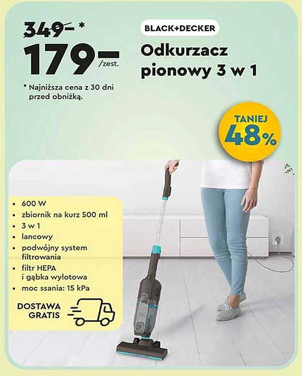 Odkurzacz pionowy 3 w 1