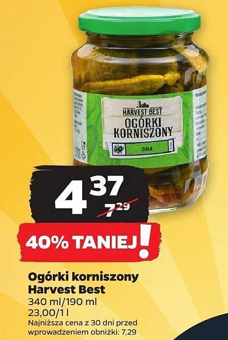 Ogórki korniszony Harvest Best