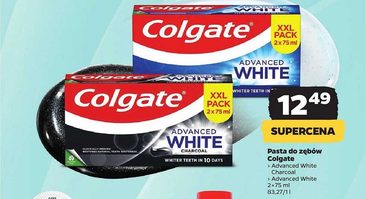 Pasta do zębów Colgate > Advanced White Charcoal > Advanced White 2×75 ml