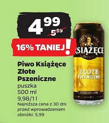 Piwo Książęce Złote Pszeniczne