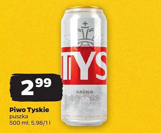 Piwo Tyskie puszka