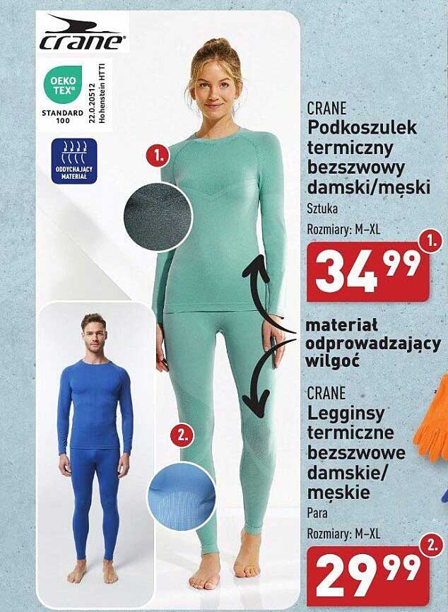 Podkoszulek termiczny bezszwowy damski/męski  
Legginsy termiczne bezszwowe damskie/męskie