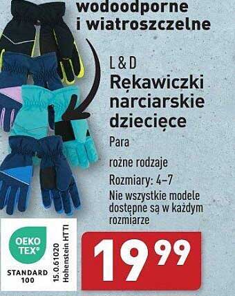 Rękawiczki narciarskie dziecięce