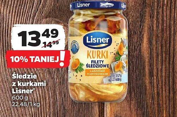 Śledzie z kurkami Lisner