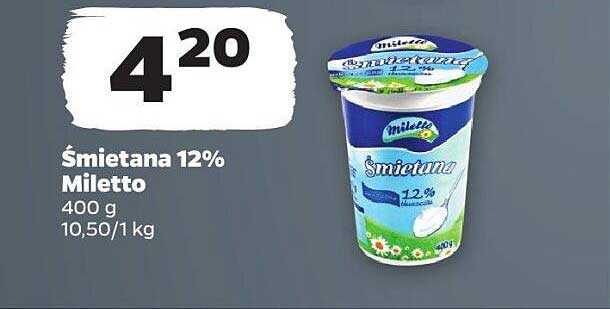 Śmietana 12% Miletto