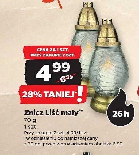 Znicz Liść mały**