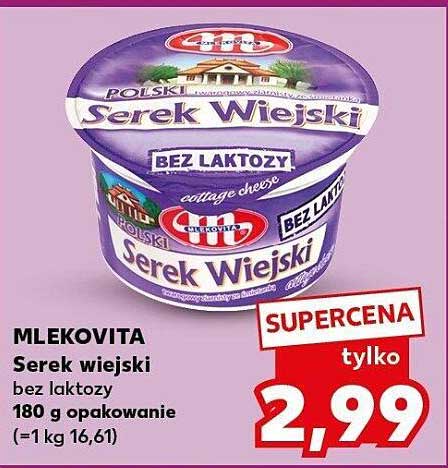 MLEKOVITA Serek wiejski bez laktozy