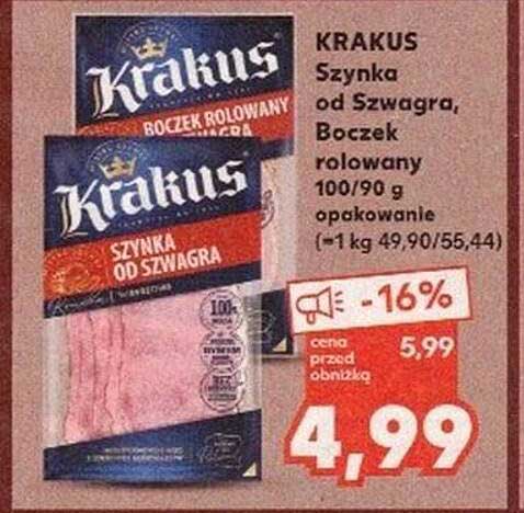 KRAKUS Szynka od Szwagra, Boczek rolowany